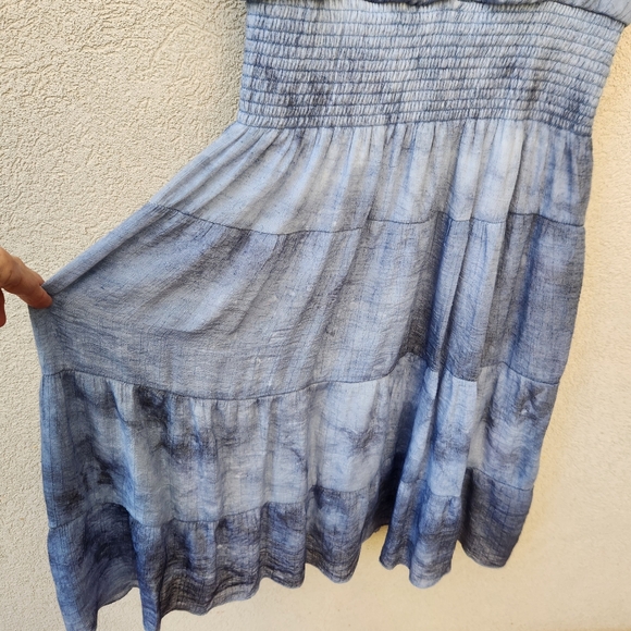 KINGS ROAD Women's Dress Size 3X Blue Lined Tiered Vintage Cottagecore Comfort - Picture 6 of 14